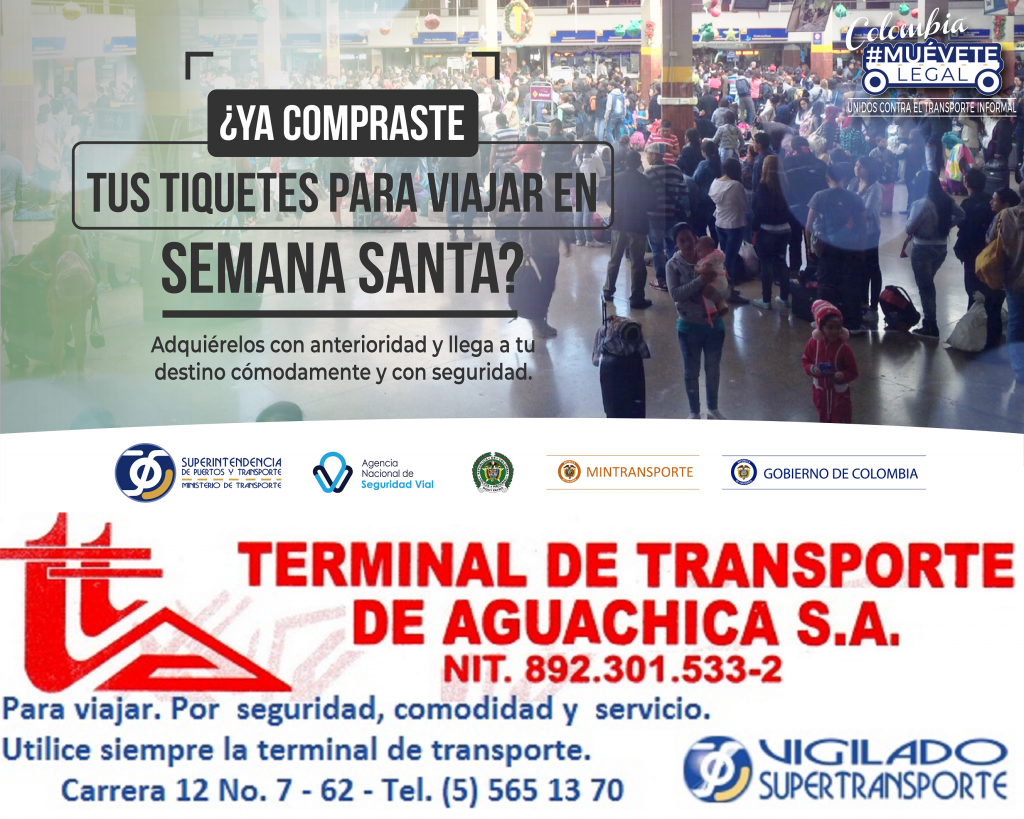 Madruguele a comprar su tiquete con anticipación desde la Terminal de Transporte de @Aguachica#MueveteLegal @Supertransporte #terminalAguachica